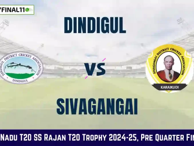 DNL vs SIV Dream11 Prediction Today Pre Quarter Final - 3 Pitch Report, Playing11 and Stats Tamil Nadu T20 SS Rajan T20 Trophy 2024-25