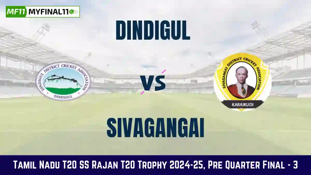 DNL vs SIV Dream11 Prediction Today Pre Quarter Final - 3 Pitch Report, Playing11 and Stats Tamil Nadu T20 SS Rajan T20 Trophy 2024-25