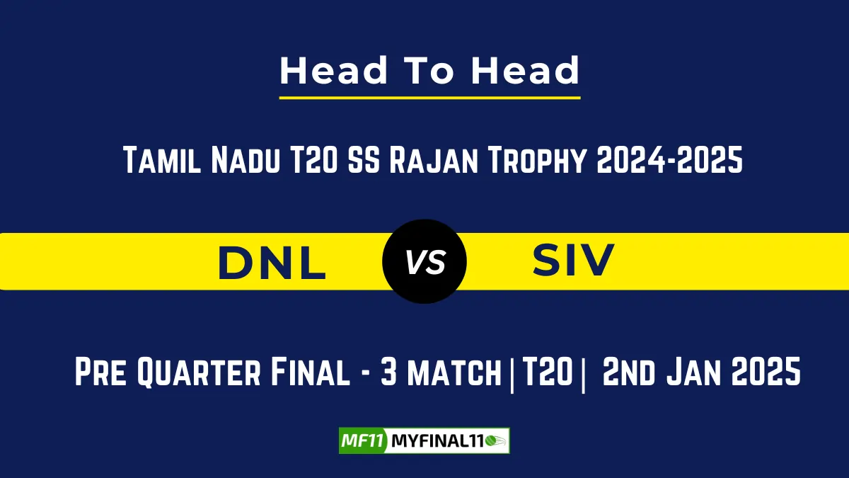 DNL vs SIV Player Battle, Head to Head Team Stats, Team Record