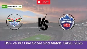 DSG vs PC Live Score 2nd Match, SA20, 2025