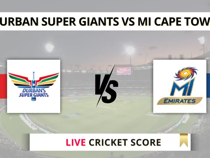 DSG vs MICT Live Cricket Score, SA20 T20 2025