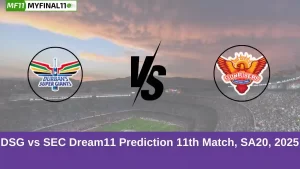 DSG vs SEC Dream11 Prediction 11th Match, SA20, 2025