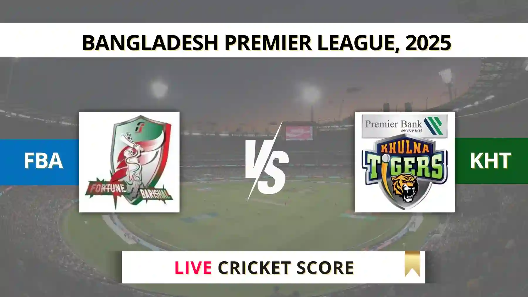 FBA vs KHT Live Score Scorecard, Ball by Ball Commentary Match 35