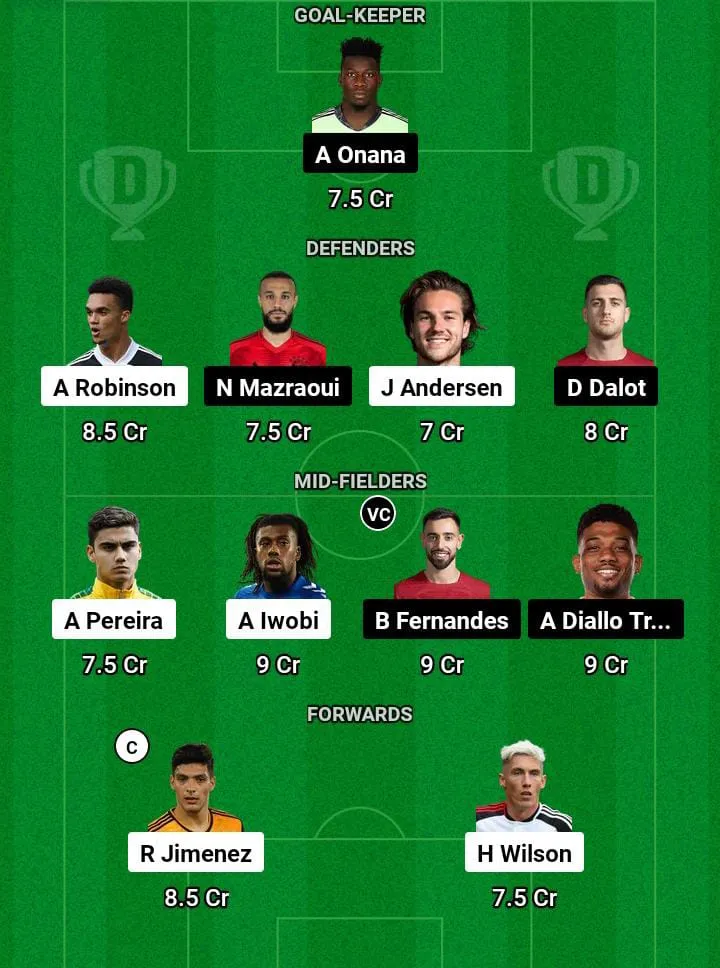 FUL vs MUN Dream11 Prediction Today Football Match -