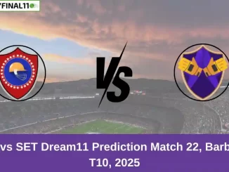 GUA vs SET Dream11 Prediction Match 22, Barbados T10, 2025