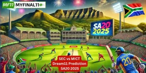 SEC vs MICT Match Prediction, 1st Match, SA20: Win Prediction, Top Batter & Bowler Tips by MyFinal11