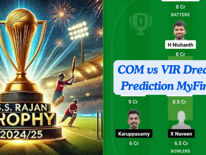 COM vs VIR Dream11 Prediction Today: Pre Quarter Final - 1 Pitch Report, Playing11 and Stats | Tamil Nadu T20 S.S.Rajan Trophy 2024