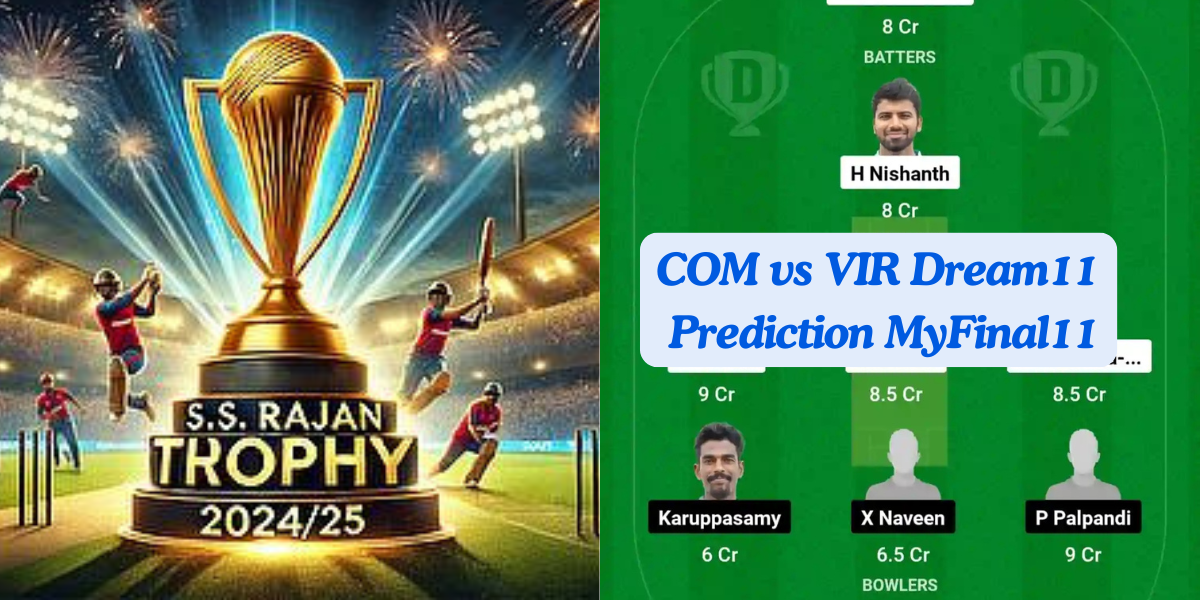 COM vs VIR Dream11 Prediction Today: Pre Quarter Final - 1 Pitch Report, Playing11 and Stats | Tamil Nadu T20 S.S.Rajan Trophy 2024