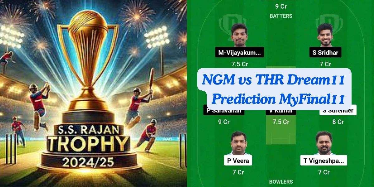 NGM vs THR Dream11 Prediction Today: Pre Quarter Final - 2 Pitch Report, Playing11 and Stats | Tamil Nadu T20 S.S.Rajan Trophy 2024