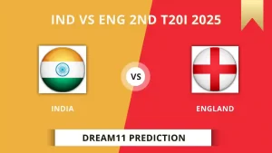 IND vs ENG Dream11 Prediction, IND vs ENG 2nd T20I 2025