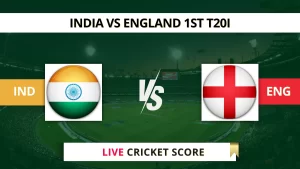 IND vs ENG Live Cricket Score, 1st T20I, England tour of India, 2025