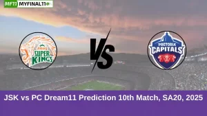 JSK vs PC Dream11 Prediction 10th Match, SA20, 2025