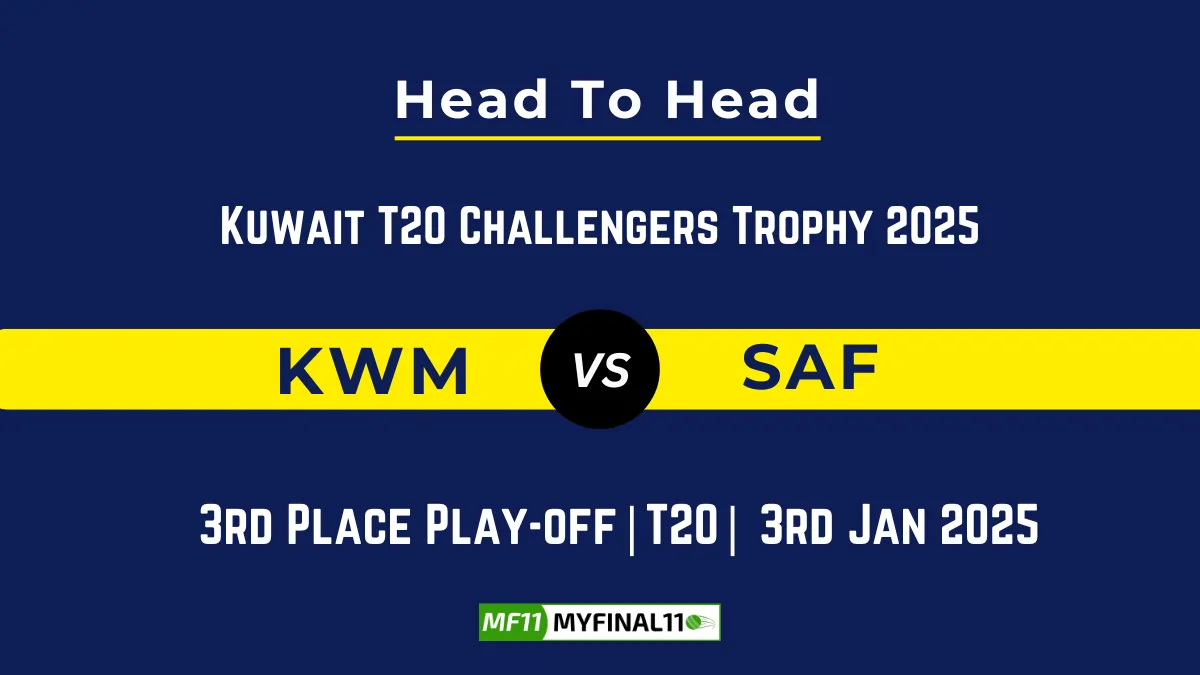 KWM vs SAF Player Battle, Head to Head Team Stats, Team Record