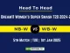 NB-W vs WB-W Player Battle, Head to Head Team Stats, Team Record – Dream11 Women's Super Smash T20 2024-25