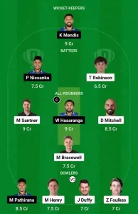 NZ vs SL Dream11 Prediction