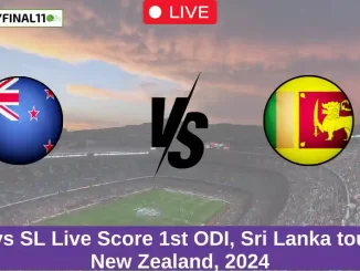 NZ vs SL Live Score 1st ODI, Sri Lanka tour of New Zealand, 2024