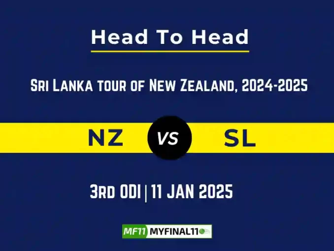 NZ vs SL Player Battle, Head to Head Team Stats, Team Record 2025