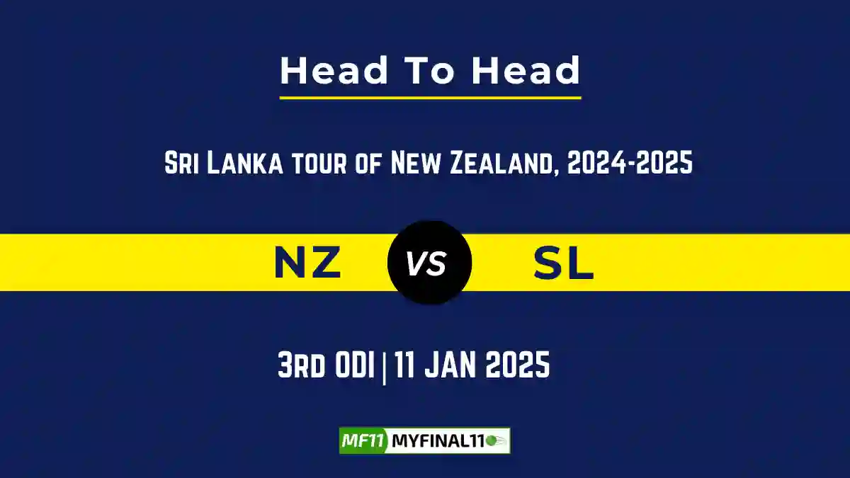 NZ vs SL Player Battle, Head to Head Team Stats, Team Record 2025