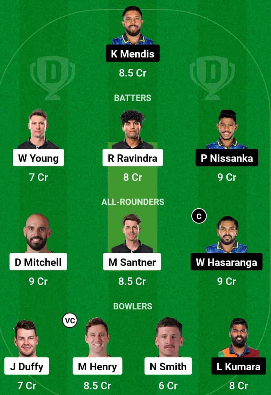 NZ vs SL 2nd ODI Dream11 Team Prediction Today Match