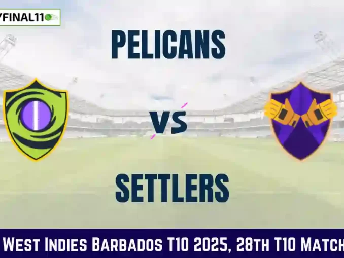 PEL vs SET Dream11 Prediction Today Match 28 Pitch Report, Playing11 and Stats West Indies Barbados T10 2025