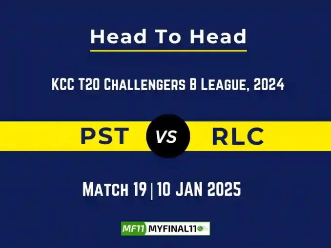 PST vs RLC Player Battle, Head to Head Team Stats, Team Record 2025