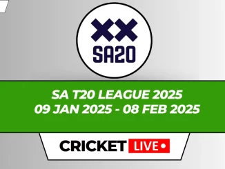 SA T20 League Live Score, Matches, Schedule, Results, Points Table 2024