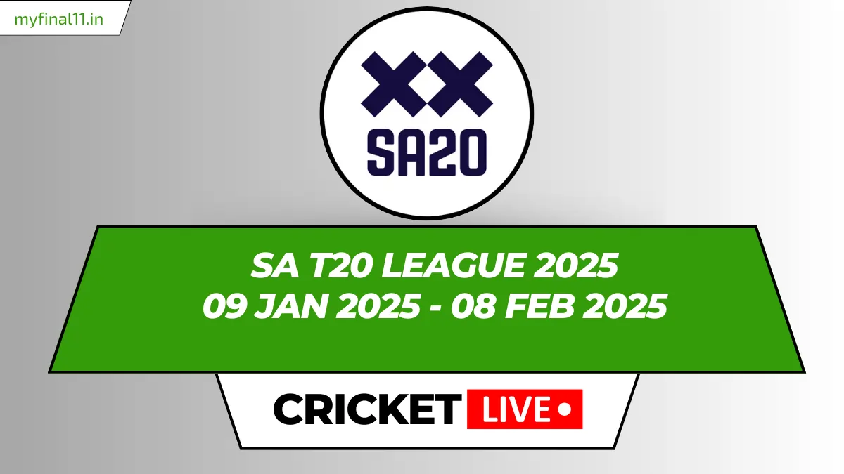 SA T20 League Live Score, Matches, Schedule, Results, Points Table 2024