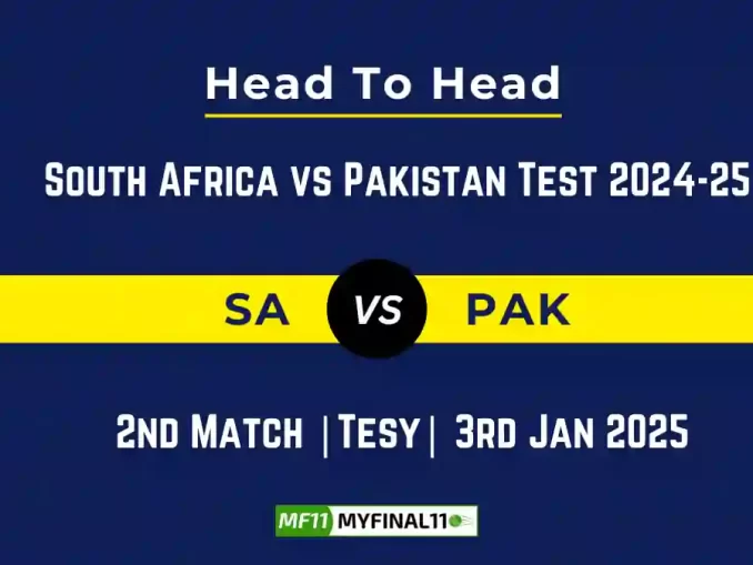 SA vs PAK Player Battle, Head to Head Team Stats, Team Record – South Africa vs Pakistan Test 2024-25