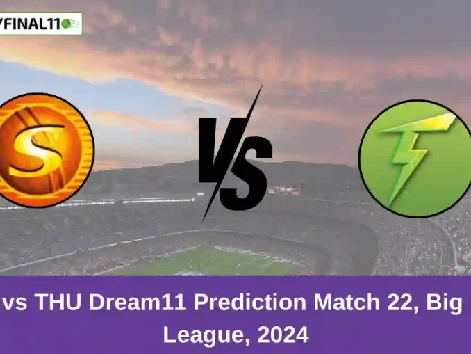 SCO vs THU Dream11 Prediction Match 22, Big Bash League, 2024