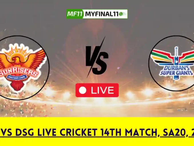 SEC vs DSG Live Cricket 14th Match, SA20, 2025