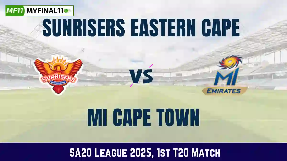 SEC vs MICT Dream11 Prediction Today 1st Match Pitch Report, Playing11 and Stats SA20 League 2025