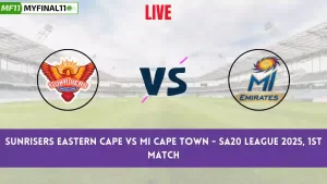 SEC vs MICT Live Score Scorecard, Ball by Ball Commentary - 1st Match, SA20 League 2025