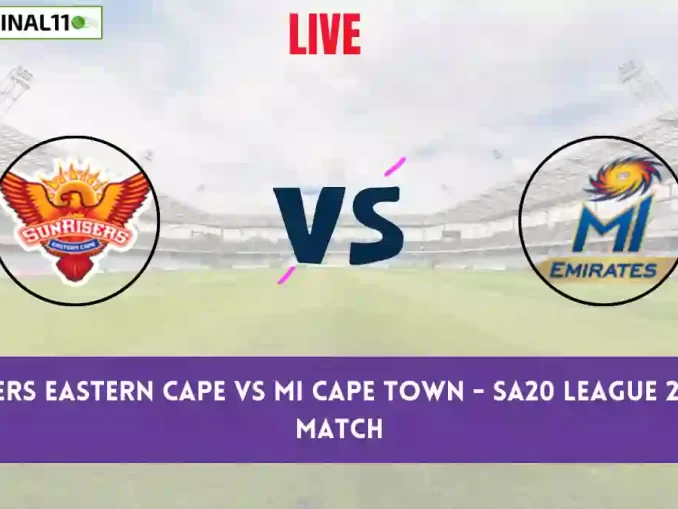 SEC vs MICT Live Score Scorecard, Ball by Ball Commentary - 1st Match, SA20 League 2025