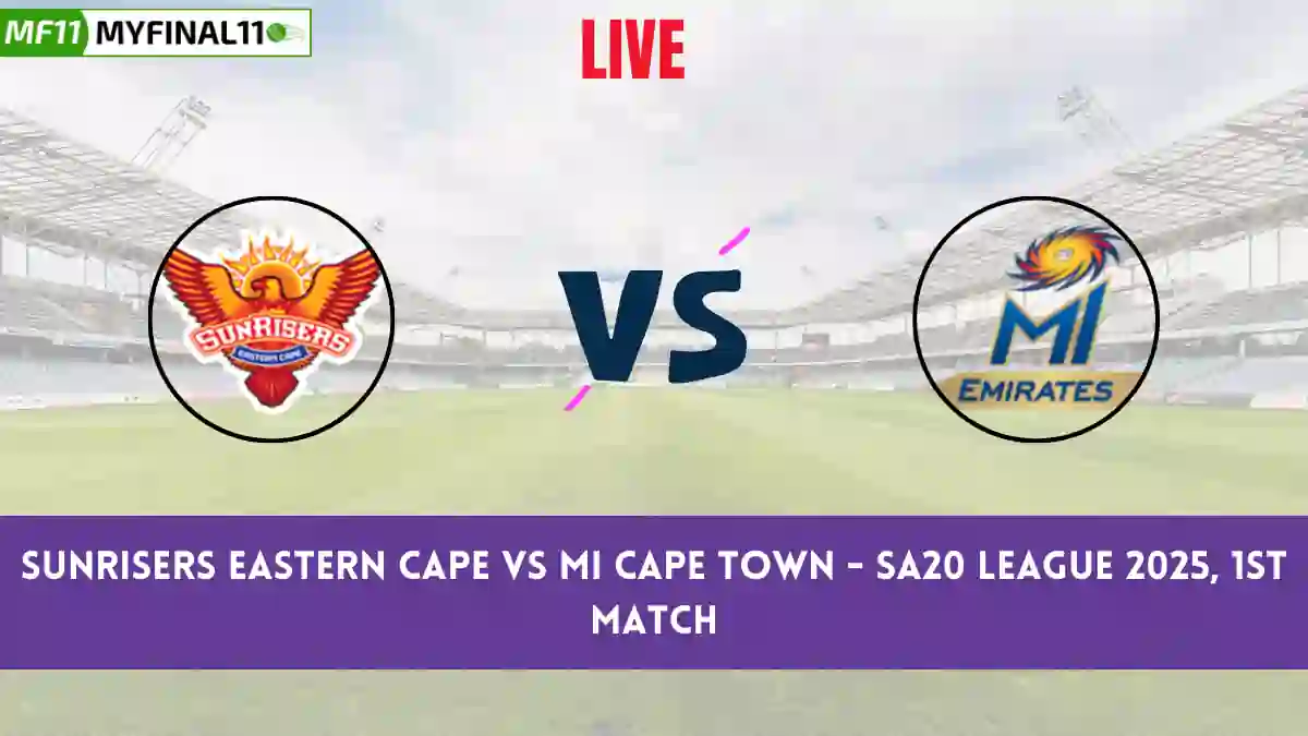 SEC vs MICT Live Score Scorecard, Ball by Ball Commentary - 1st Match, SA20 League 2025