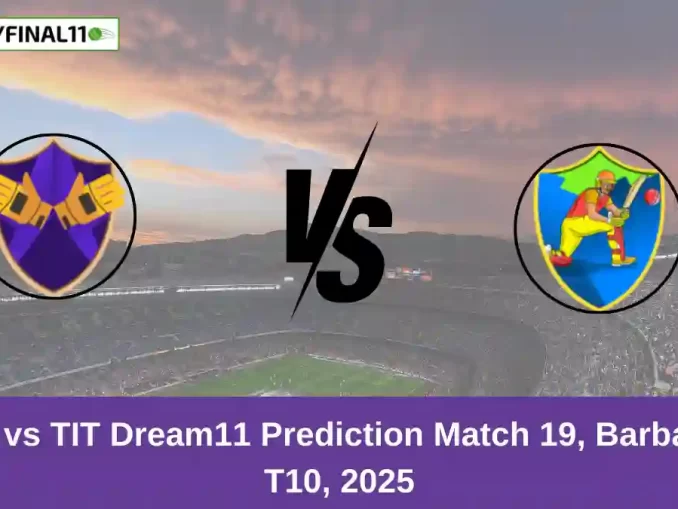 SET vs TIT Dream11 Prediction Match 19, Barbados T10, 2025