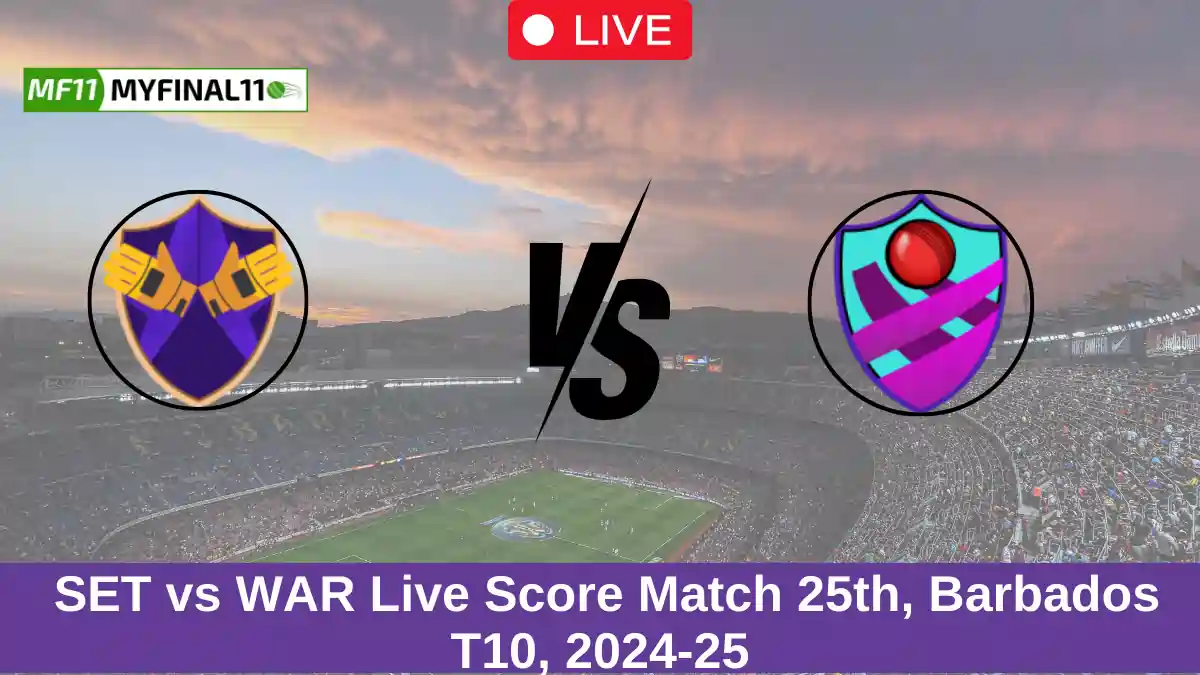 SET vs WAR Live Score: Scorecard, Ball by Ball Commentary