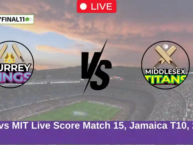 SKI vs MIT Live Score Match 15, Jamaica T10, 2025