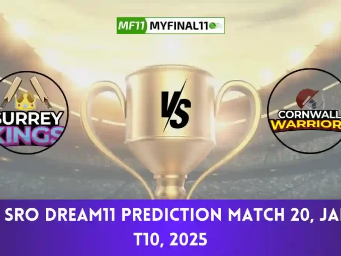 SRI vs SRO Dream11 Prediction Match 20, Jamaica T10, 2025