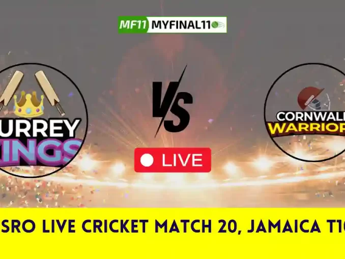 SRI vs SRO Live Cricket Match 20, Jamaica T10, 2025