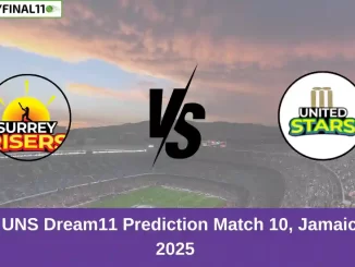 SRI vs UNS Dream11 Prediction Match 10, Jamaica T10, 2025