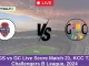 TGS vs GC Live Score Match 21, KCC T20 Challengers B League, 2024