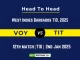 VOY vs TIT Player Battle, Head to Head Team Stats, Team Record