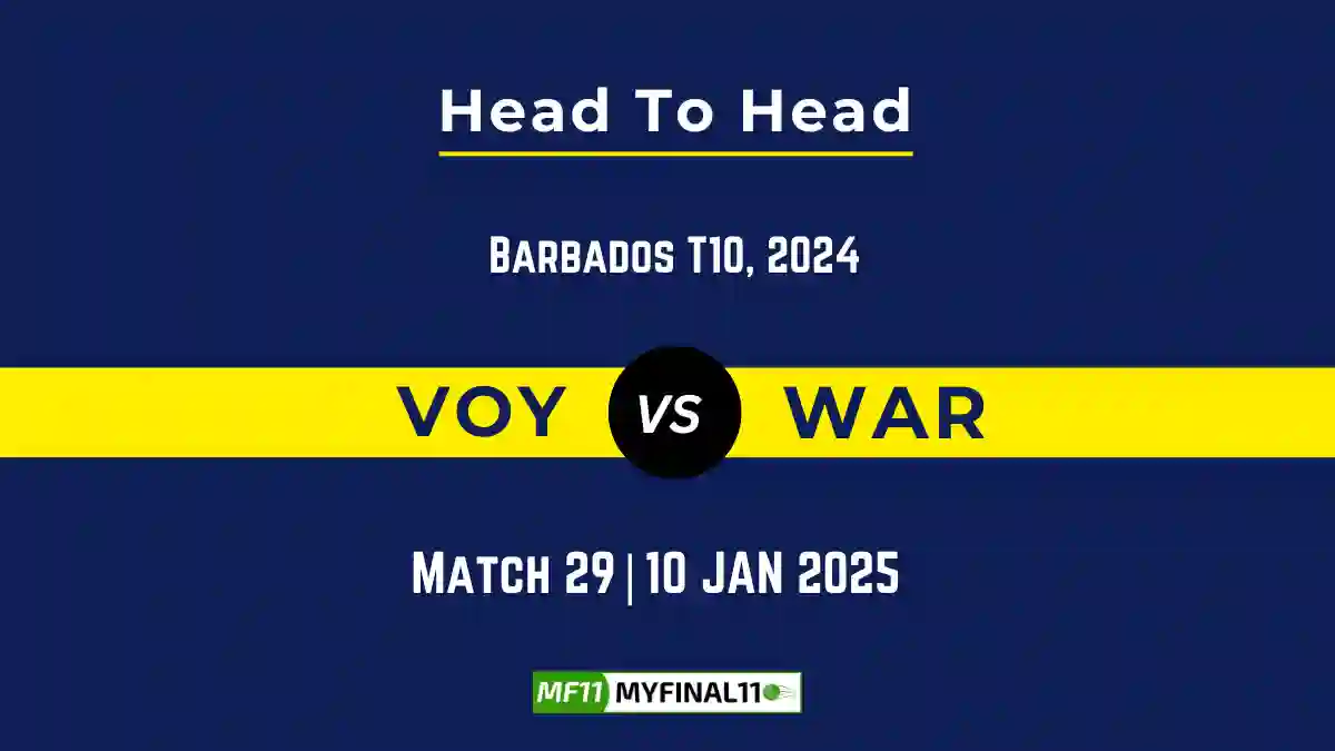 VOY vs WAR Player Battle, Head to Head Team Stats, Team Record 2025