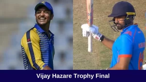 Karnataka vs Vidarbha: Vijay Hazare Trophy Final Match Details