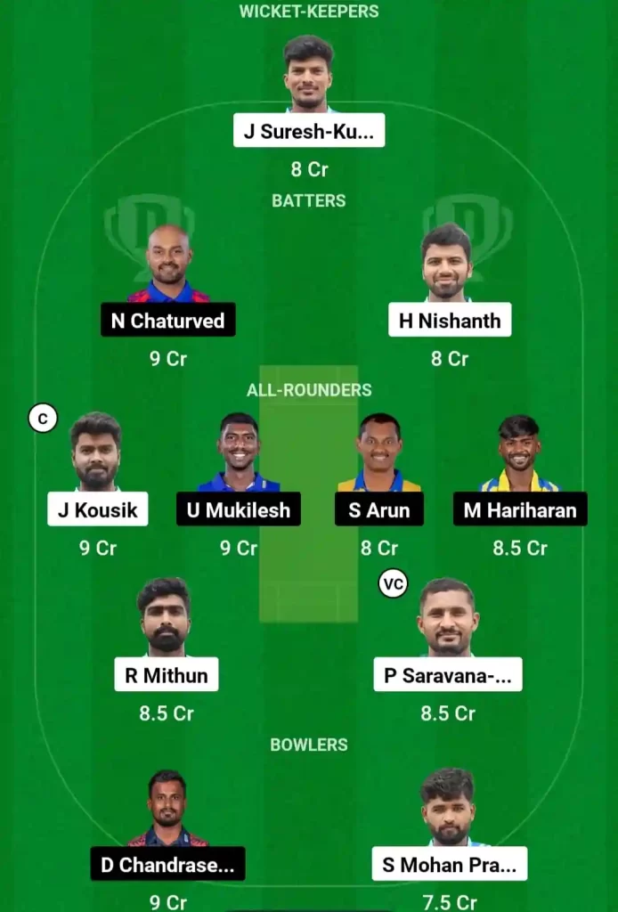 COM vs CHP Dream11 Prediction Today: Final Pitch Report, Playing11 and Stats | Tamil Nadu T20 S.S.Rajan Trophy 2024