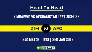 ZIM vs AFG Player Battle, Head to Head Team Stats, Team Record – Zimbabwe vs Afghanistan 2024-25