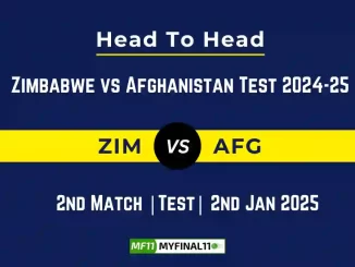 ZIM vs AFG Player Battle, Head to Head Team Stats, Team Record – Zimbabwe vs Afghanistan 2024-25