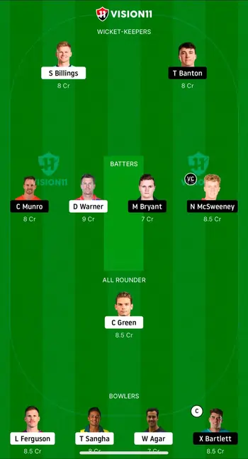 HEA vs THU Match 25 Dream11 Team Prediction Today Match