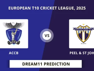 ACCB vs PSJ Dream11 Prediction, European T10 Cricket League, 2025