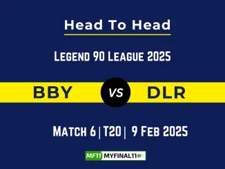 BBY vs DLR Player Battle, Head to Head Team Stats, Team Record